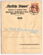 Schweiz Privatganzsache auf Brief Zeitungsstreifband #NY542