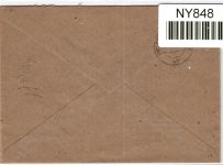 Alliierte Besetzung 932, 946, 959, 962 auf Brief Brit. Am. Zone ZF #NY848