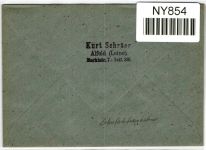 Alliierte Besetzung 931, 934, 44I u.a. auf Brief Brit. Am. Zone ZF #NY854