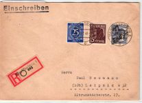 Alliierte Besetzung 929, 959, 960, 961 auf Brief Sowjet. Zone ZF #NY856