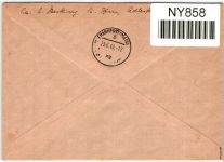 Alliierte Besetzung 918,954,960,962 auf Brief Brit. Am. Zone ZF #NY858
