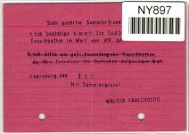Alliierte Besetzung 913 auf Postkarte Drucksache #NY897