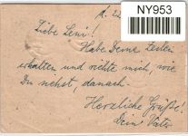 Alliierte Besetzung P962,911,943,948,955 als Ganzsache Brit. Am. Zone ZF #NY953