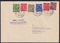 Alliierte Besetzung 39II,921934 u.a. auf Brief Am. Brit. Zone ZF #NZ082