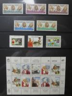 Motiv Papst mit FDCs und ** Marken der Länder im Einsteck-Album #LZ366