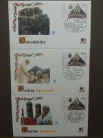 Motiv Papst mit FDCs und ** Marken der Länder im Einsteck-Album #LZ366
