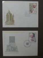 Motiv Papst mit FDCs und ** Marken der Länder im Einsteck-Album #LZ366