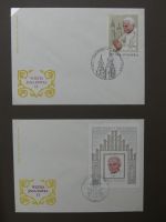 Motiv Papst mit FDCs und ** Marken der Länder im Einsteck-Album #LZ366