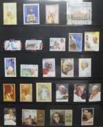 Motiv Papst mit FDCs und ** Marken der Länder im Einsteck-Album #LZ366