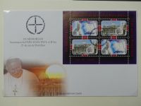 Motiv Papst mit FDCs und ** Marken der Länder im Einsteck-Album #LZ366