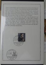 Motiv Papst mit FDCs und ** Marken der Länder im Einsteck-Album #LZ366
