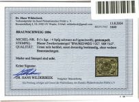 Braunschweig 5 gestempelt Befund Wilderbeek BPP #NU645