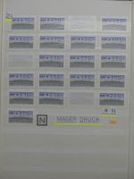 BRD Bund Automatenmarken mit ca. 80 € Nominale im Einsteck Album #LZ297