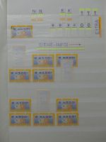 BRD Bund Automatenmarken mit ca. 80 € Nominale im Einsteck Album #LZ297