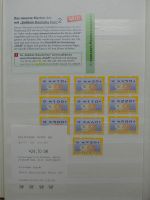 BRD Bund Automatenmarken mit ca. 80 € Nominale im Einsteck Album #LZ297