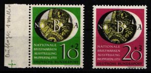 BRD Bund 141, 142 ** postfrisch Wuppertal