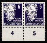 DDR 328 v b X II Paar UR ** postfrisch Persöhnlichkeiten