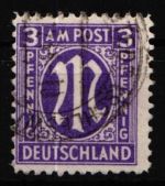 Alliierte Besetzung 17 b C gestempelt gepr. Hettler BPP #NZ691