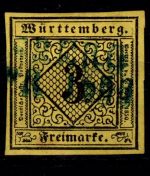 Württemberg 2 a II gestempelt tiefst geprüft Heinrich BPP #OA306