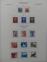 Liechtenstein 1944-1985 gestempelt augenschein.komplett auf KA-BE-Seiten #LZ562