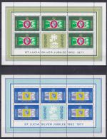 St. Lucia 407-410 postfrisch als Kleinbogensatz #NY697