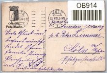 Ak Metz 1913 Festpostkarte auf Postkarte Ansichtskarte #OB914