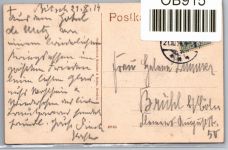Ak Bitsch 1914 Saargemünder Str. auf Postkarte Ansichtskarte #OB915