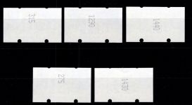 BRD Bund Automatenmarken 6 mit Zählnummer postfrisch #OC805