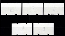 BRD Bund Automatenmarken 6 mit Zählnummer gestempelt #OC809