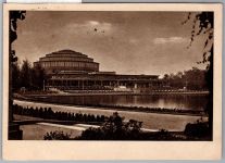 Ak Breslau Jahrhunderthalle auf Postkarte Feldpost WK 2 #OB981