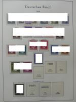 Deutsches Reich dual besammelt **/*/gestempelt im Leuchtturm Vordruck #LZ573