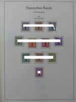Deutsches Reich dual besammelt **/*/gestempelt im Leuchtturm Vordruck #LZ573
