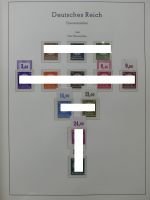 Deutsches Reich dual besammelt **/*/gestempelt im Leuchtturm Vordruck #LZ573