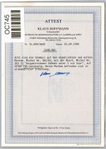 Saarland 262 I-263 II als Ersttagsbrief Attest Hoffmann BPP #OC745