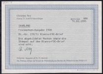 Saarland 239-251 als Ersttagsbrief Befund Ney BPP #OC725