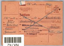 Berlin 47, 99, 121 auf Postkarte Nachnahme-Karte #NX742