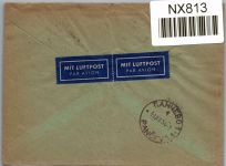 Berlin 48, 122 auf Brief Luftpost Ausland #NX813