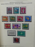 BRD Bund dual teilweise auch Falz besammelt in Schaubek Schwarte #LZ616