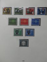 BRD Bund bis auf Posthorn ** und gestempelt komplet im Lindner Vordruck #LZ641