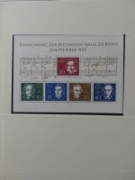 BRD Bund bis auf Posthorn ** und gestempelt komplet im Lindner Vordruck #LZ641