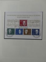 BRD Bund bis auf Posthorn ** und gestempelt komplet im Lindner Vordruck #LZ641