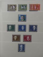 BRD Bund bis auf Posthorn ** und gestempelt komplet im Lindner Vordruck #LZ641