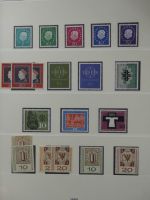 BRD Bund bis auf Posthorn ** und gestempelt komplet im Lindner Vordruck #LZ641