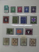 BRD Bund bis auf Posthorn ** und gestempelt komplet im Lindner Vordruck #LZ641