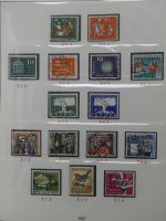 BRD Bund bis auf Posthorn ** und gestempelt komplet im Lindner Vordruck #LZ641