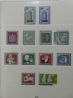 BRD Bund bis auf Posthorn ** und gestempelt komplet im Lindner Vordruck #LZ641