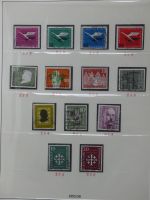 BRD Bund bis auf Posthorn ** und gestempelt komplet im Lindner Vordruck #LZ641