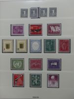 BRD Bund bis auf Posthorn ** und gestempelt komplet im Lindner Vordruck #LZ641