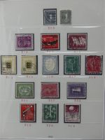 BRD Bund bis auf Posthorn ** und gestempelt komplet im Lindner Vordruck #LZ641