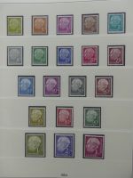 BRD Bund bis auf Posthorn ** und gestempelt komplet im Lindner Vordruck #LZ641